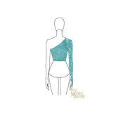 Couture Long Sleeve Toga Top